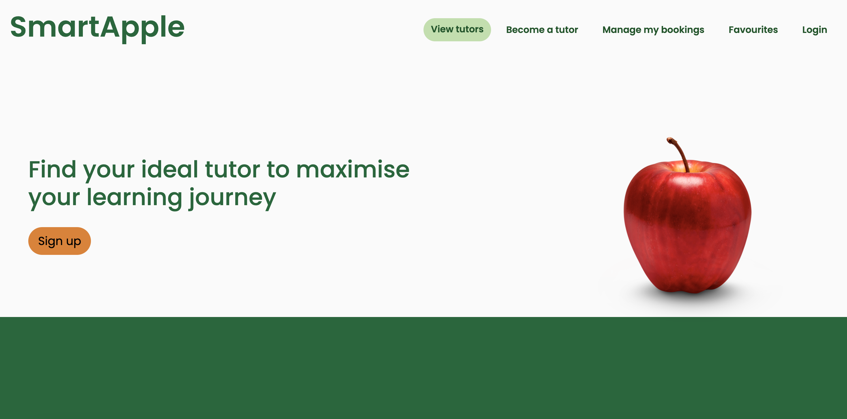 Home page image of SmartApple website
