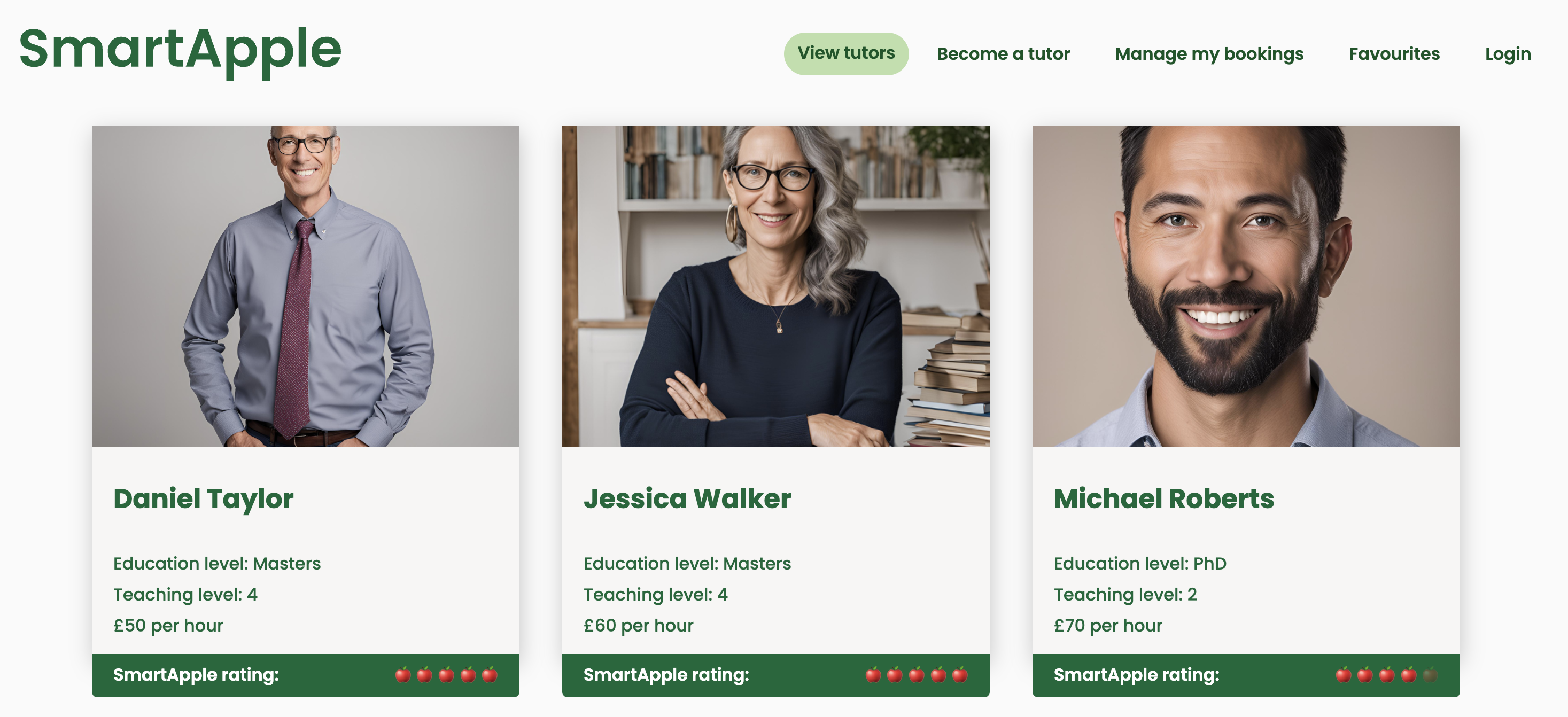 SmartApple tutor index page