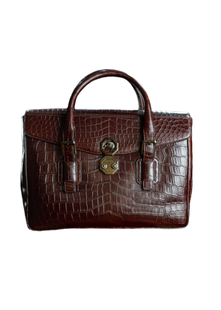 Handmade Crocodile Briefcase