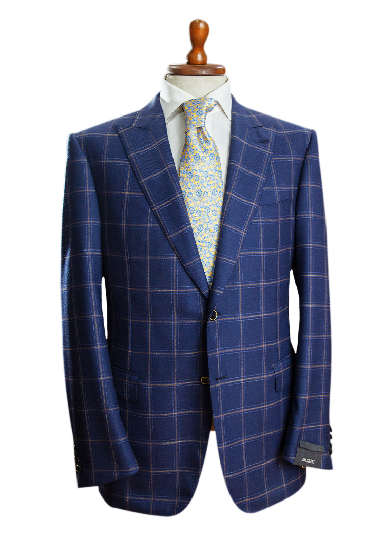 Suit in Pure Wool with Micro Pattern