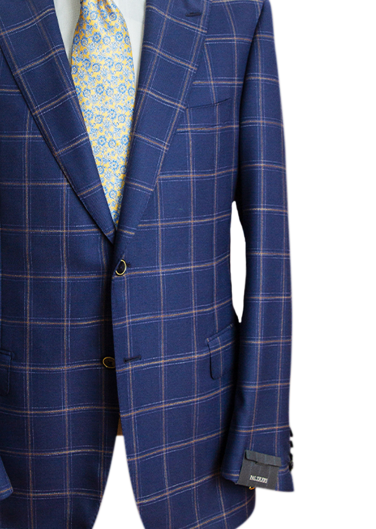 Suit in Pure Wool with Micro Pattern