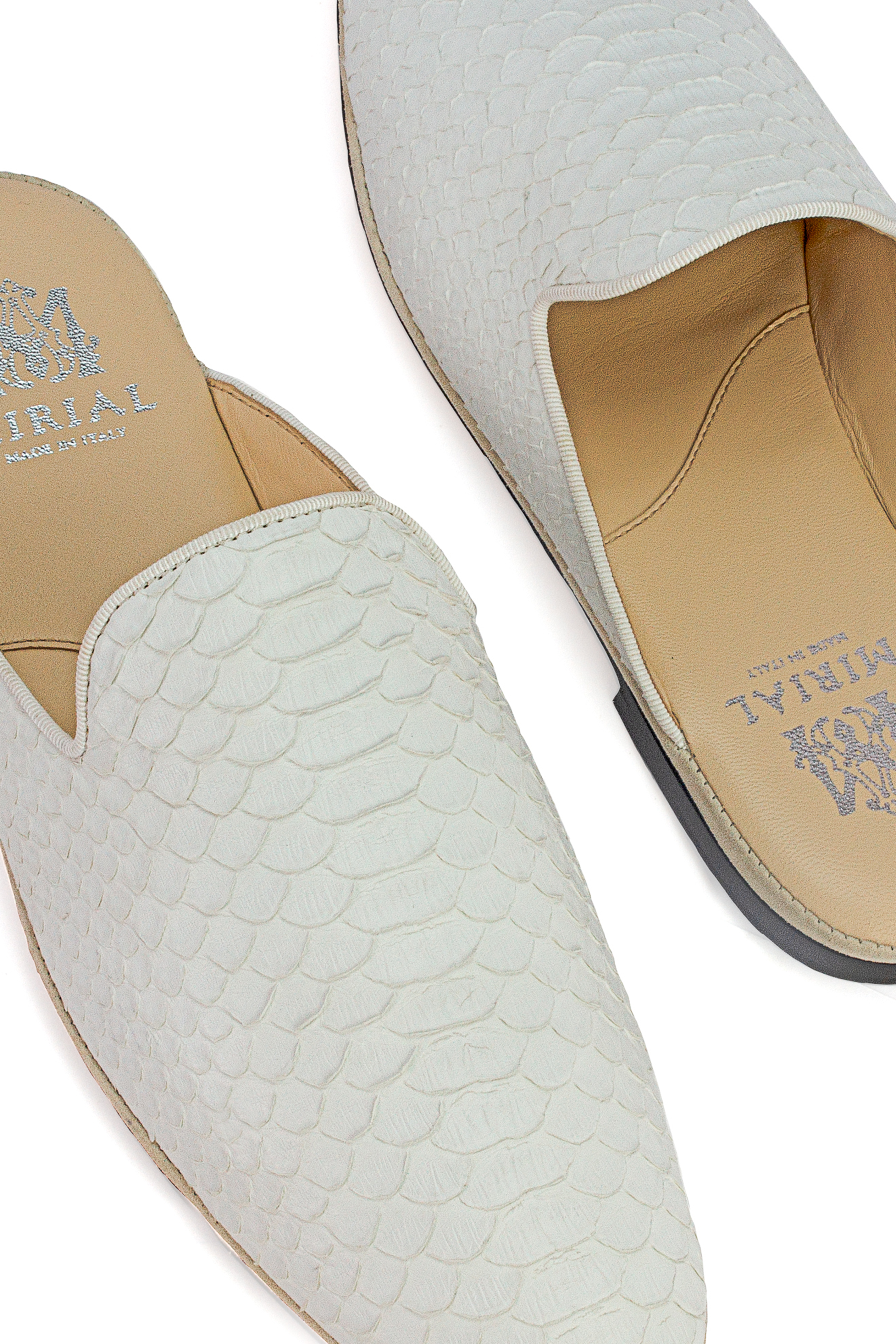 Open Python Slipper White
