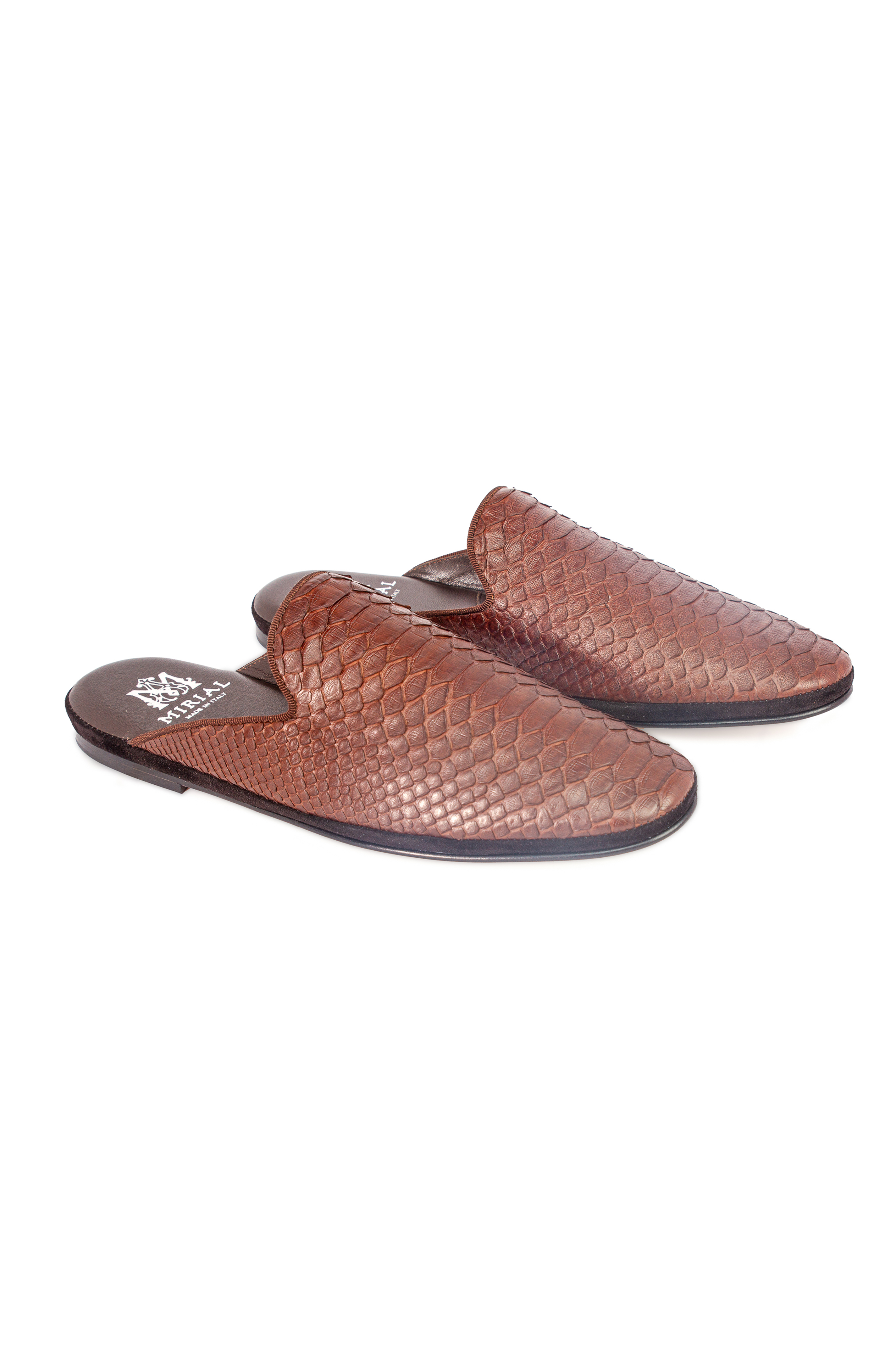 Open Python Slipper Brown