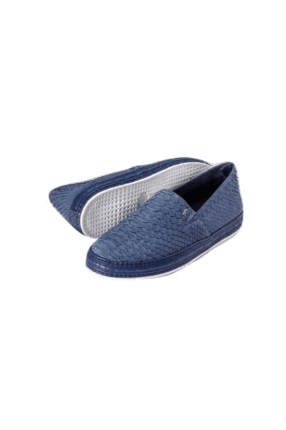 Snakeskin Leather Loafers