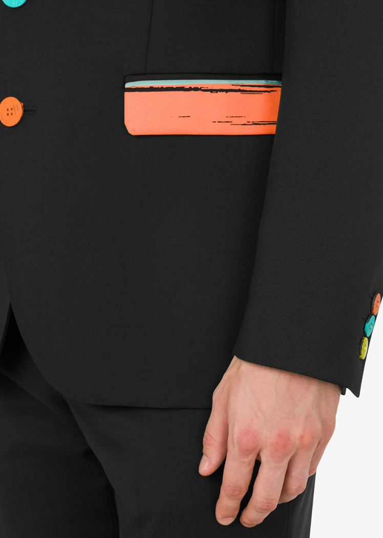 Painted Details wool cloth jacket