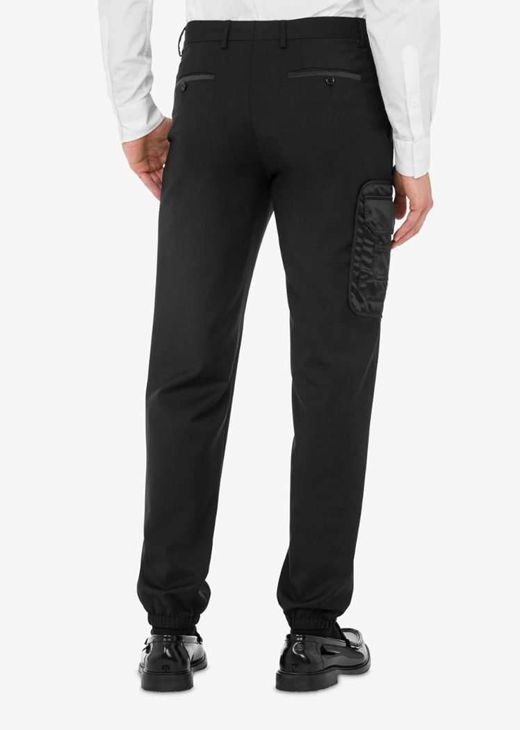 Multipocket Details wool cloth trousers