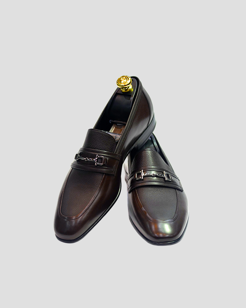 Luxury Calf Leather Shoes – Silver Bit Detailing secondary