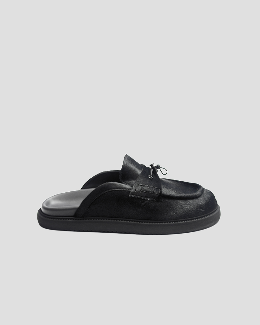 Pony Leather Mules – Luxury Slip-On Footwear