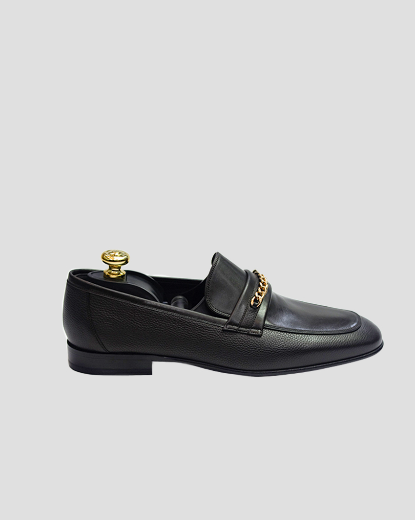 Genuine Calf Leather Shoe with Ornaments – Comfort Guaranteed