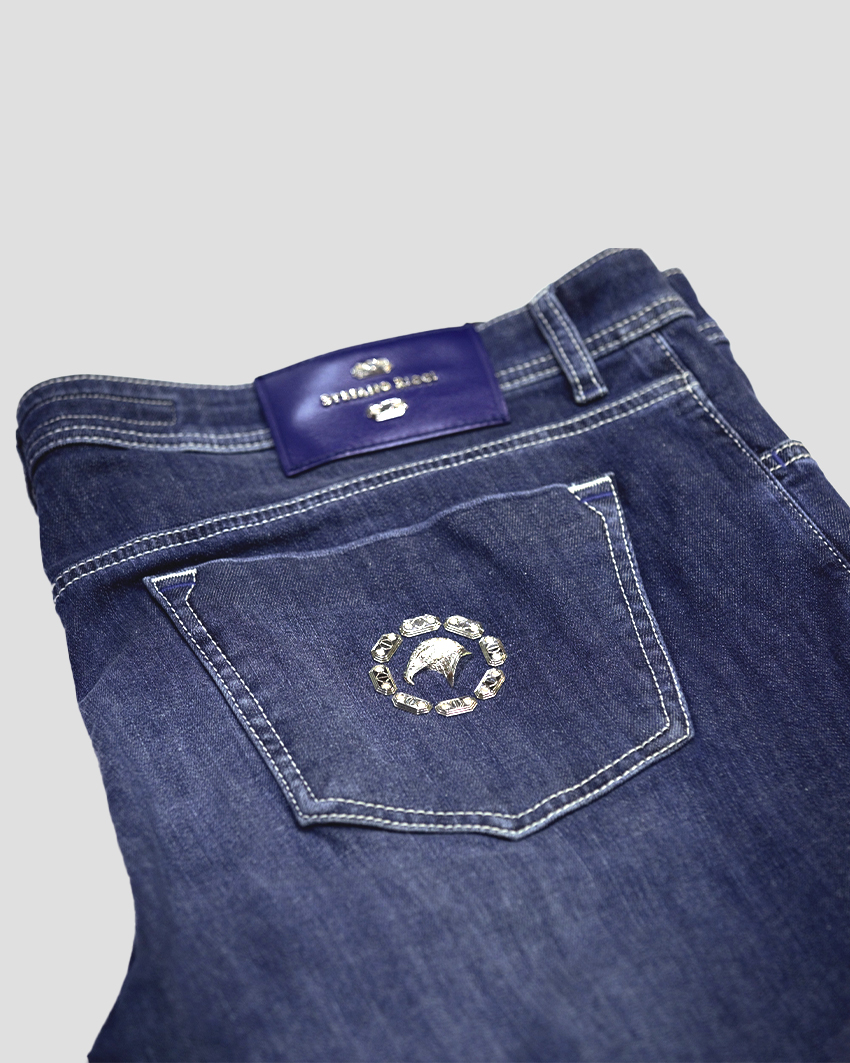 Japanese Denim with Metal Eagle Logo