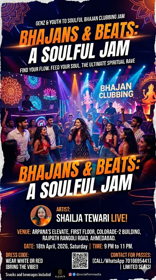 Bhajan Jamming @Arpana's Elevate Cafe Ahmedabad image 1