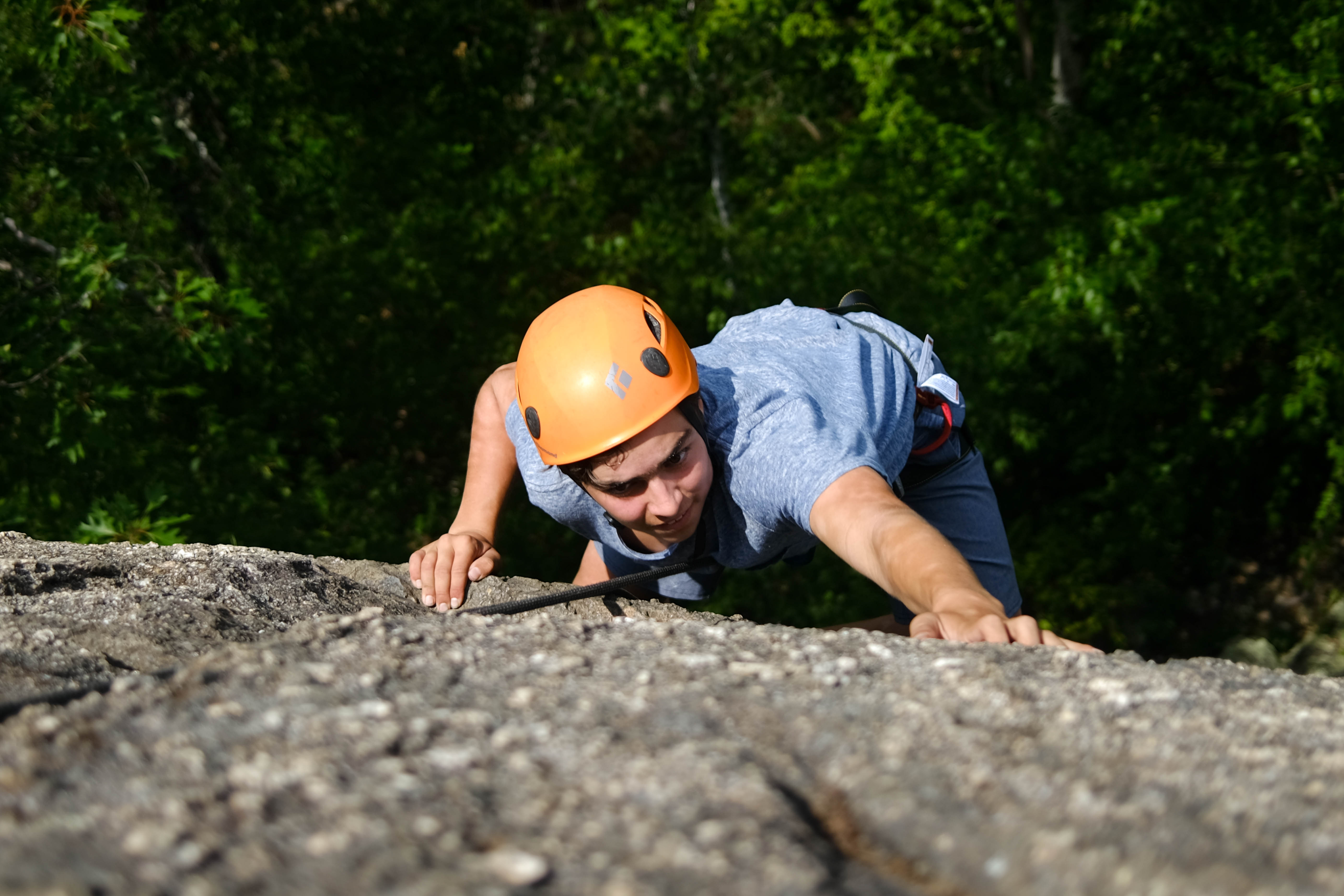 Climber's Journey Up North