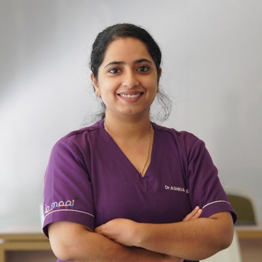 Portrait of Dr. Ashida S Blesson, dental surgeon at Lemooi