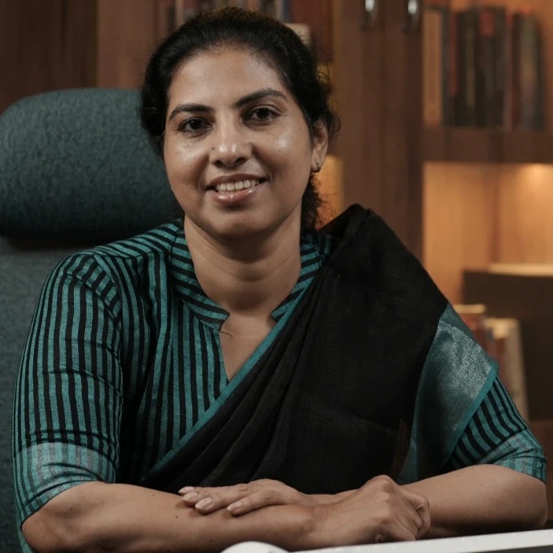 Portrait of Dr. Mary Mathew, Chief Dental Surgeon at Lemooi