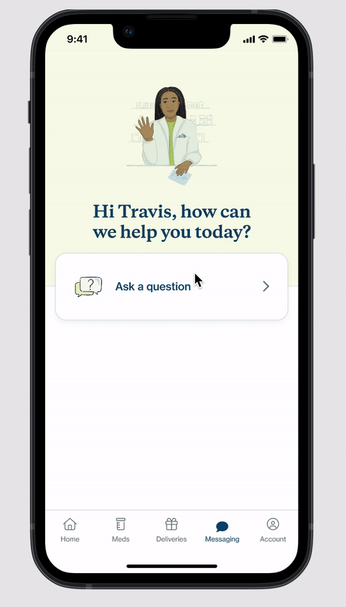 Option 3: medication first, then guided through relevant subtopics.
