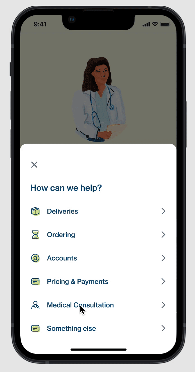 Option 1: medication context anchors the question from the start.