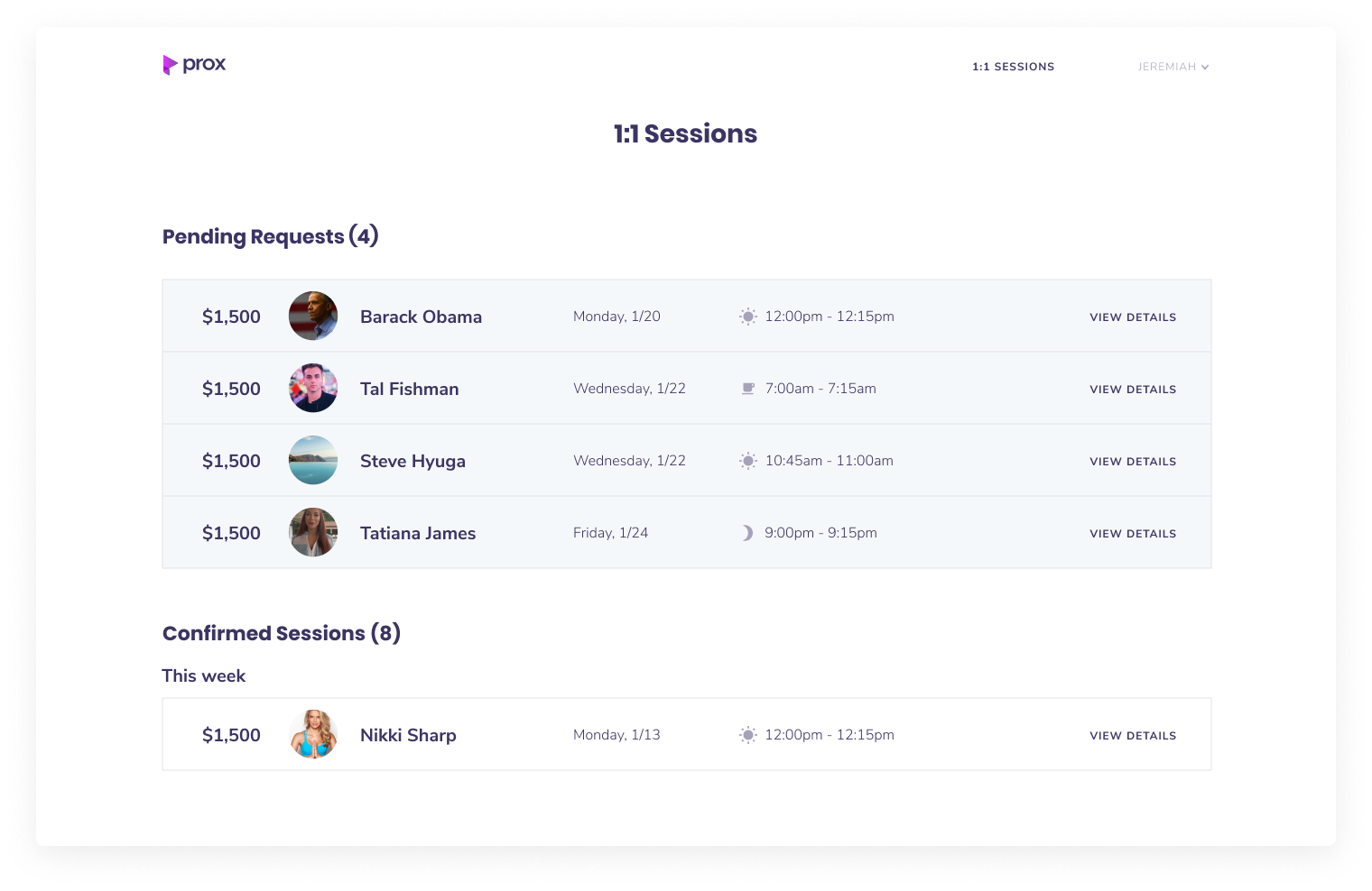 Expert-side session management , incoming requests and session queue.