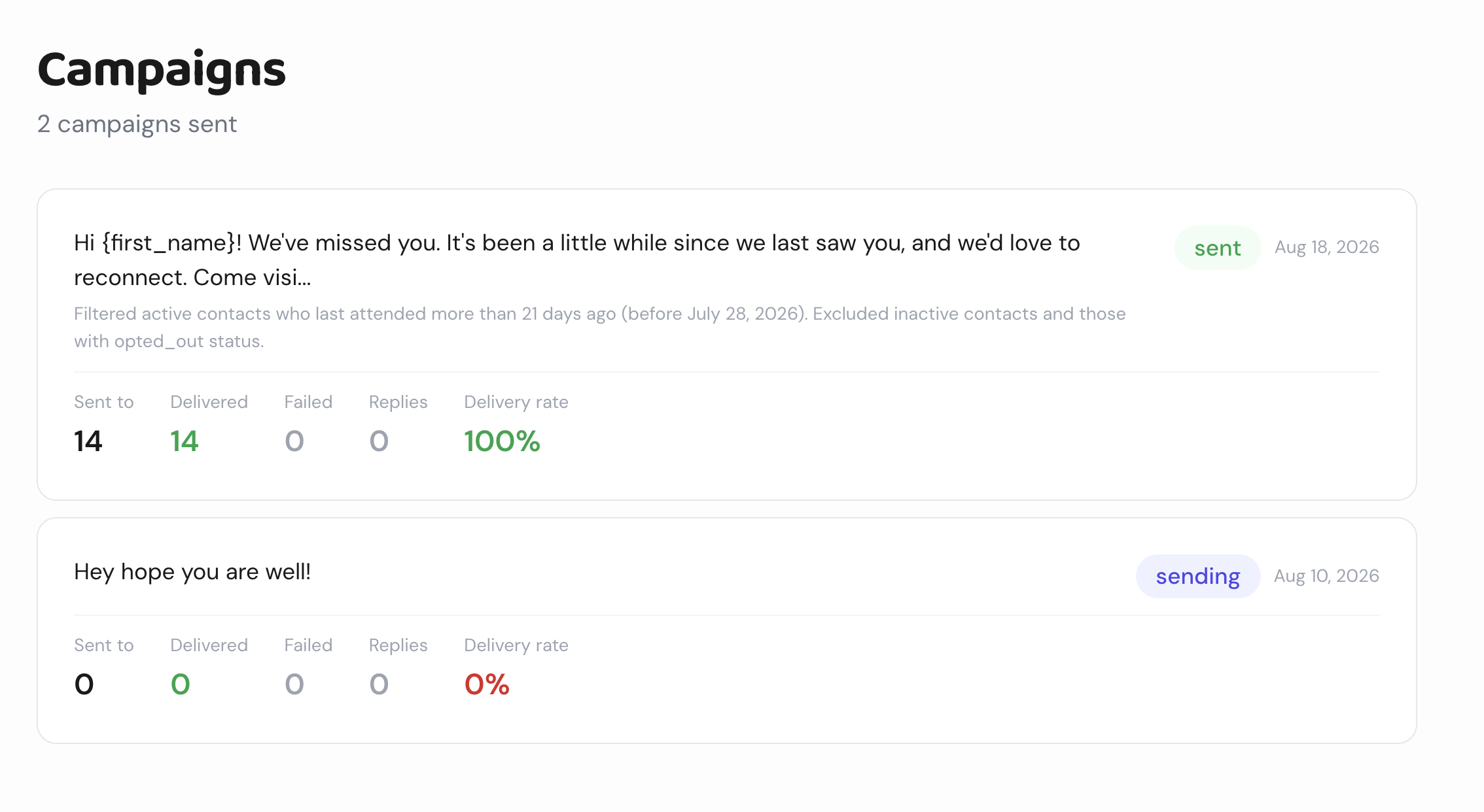 Every message sent becomes a direct communication path: traceable, attributable, and built for action instead of getting lost in personal texts or missed calls.
