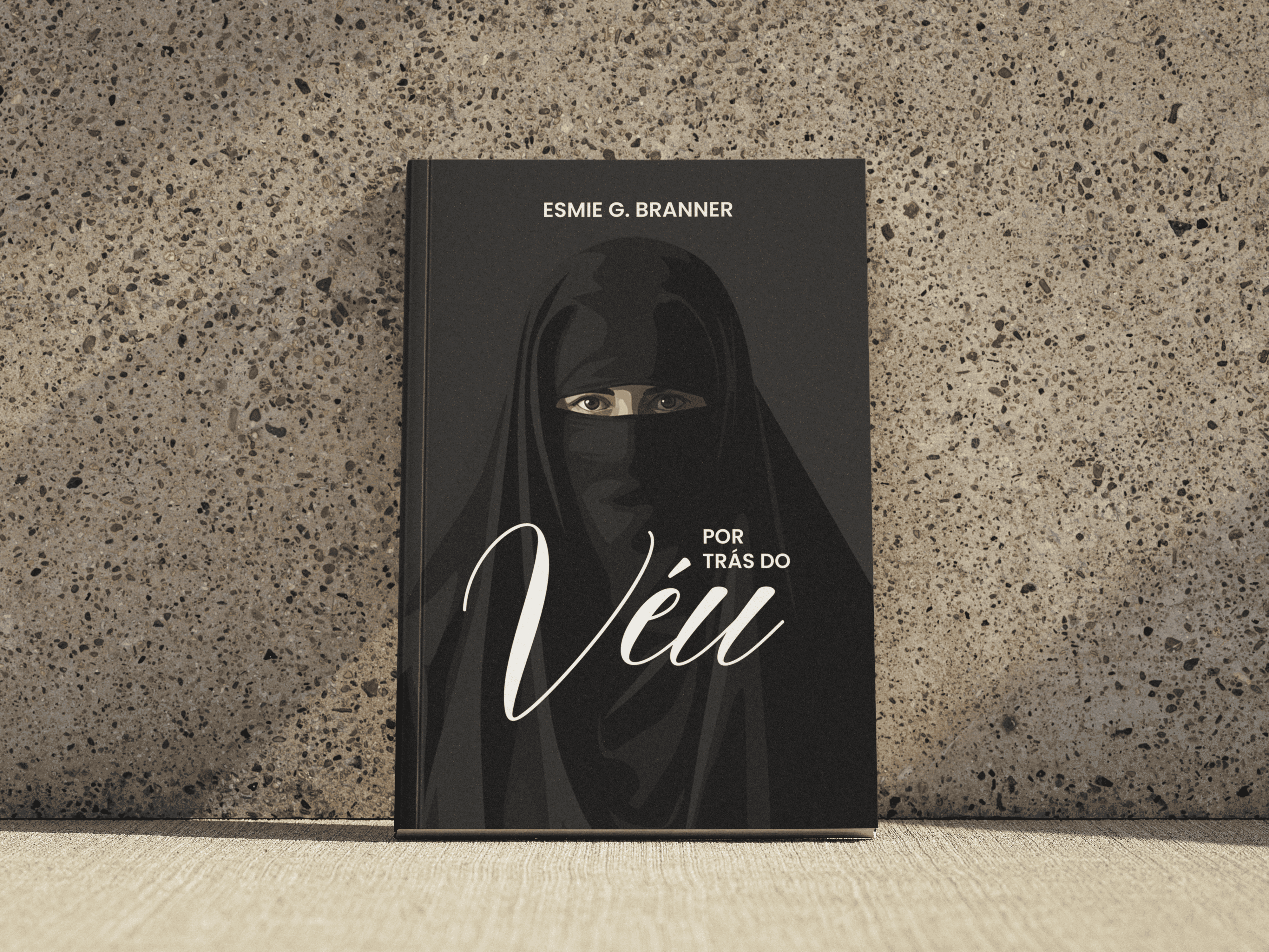 Versão digital do livro Por Trás do Véu em um e-reader