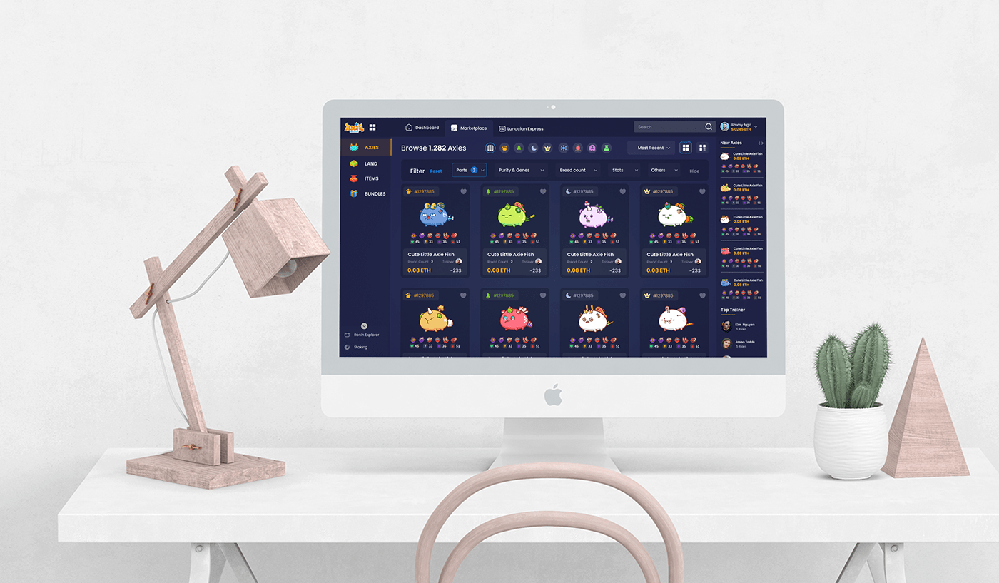 Axie Infinity Marketplace Redesign