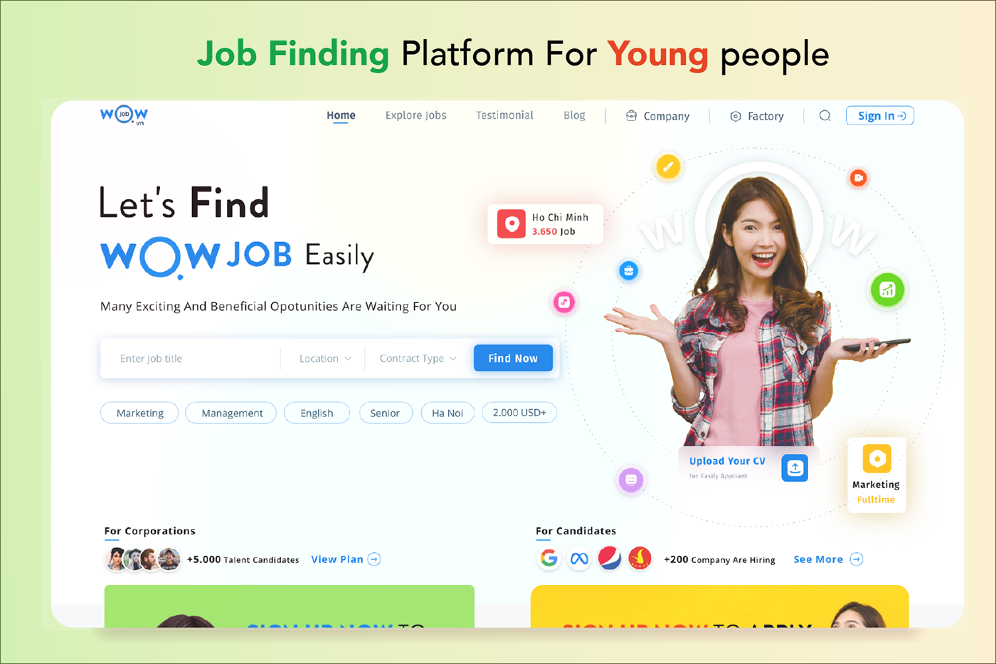 Job Finding Website for Young People