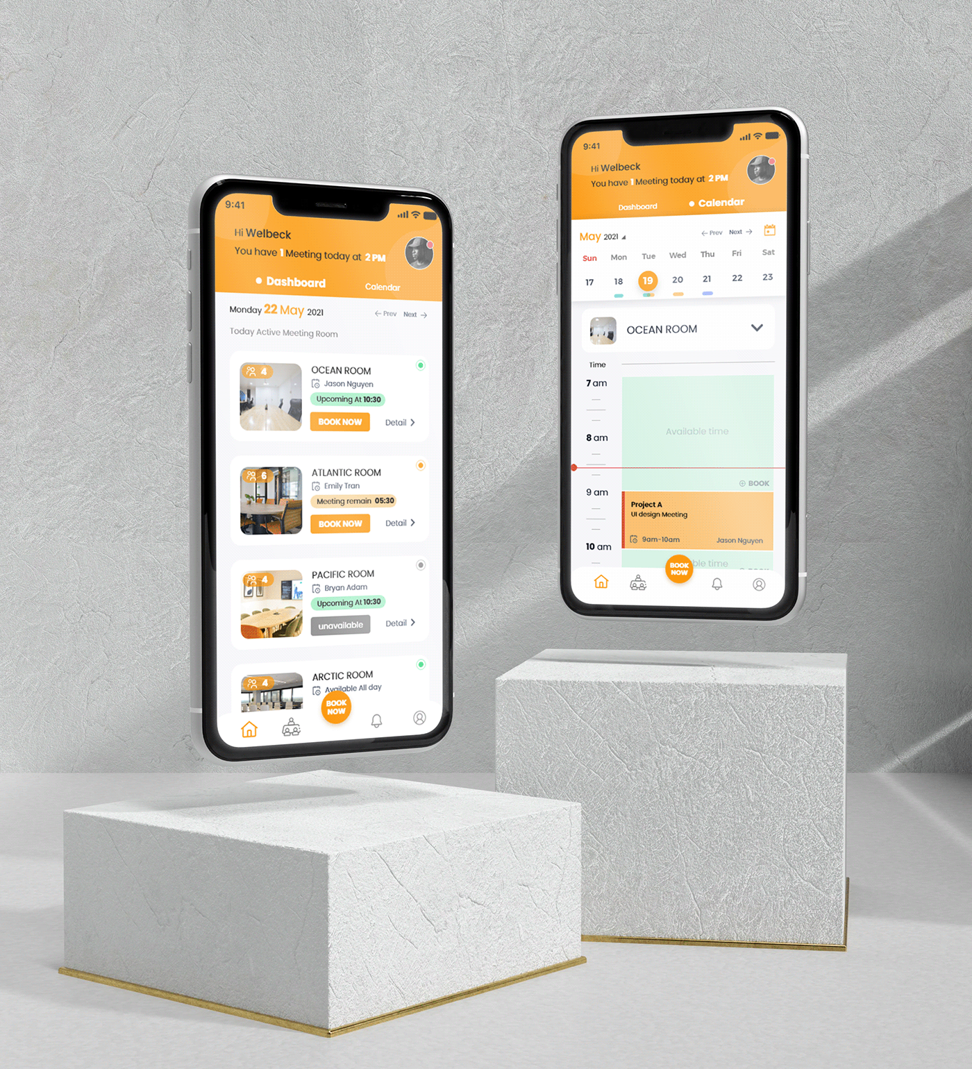 Online Booking Room App UI