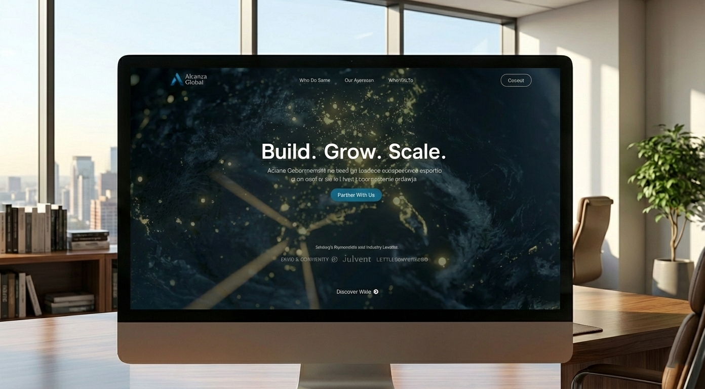 Fintech & WealthTech Interface: "Build. Grow. Scale.