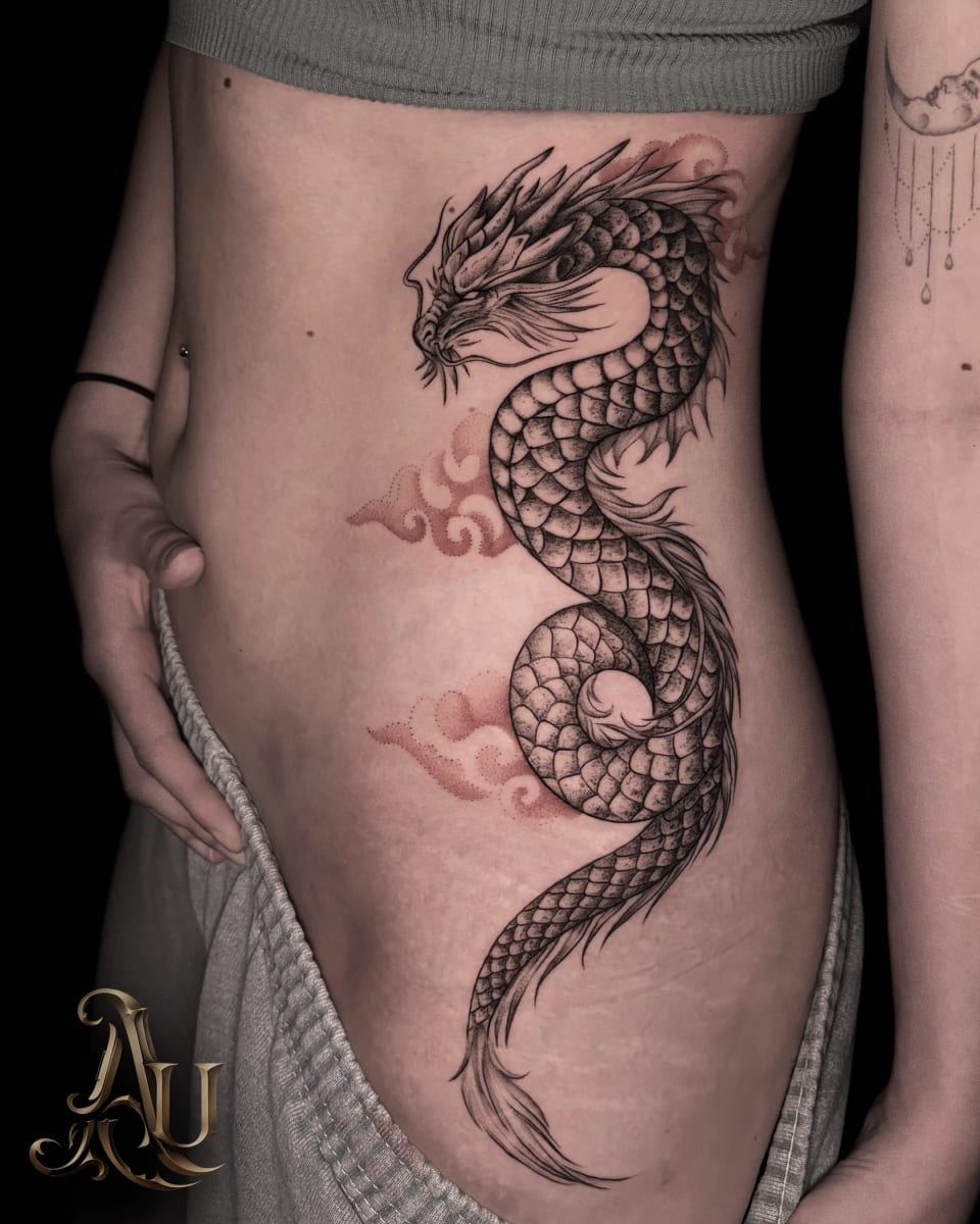 linework tattoo by Adrianna Urban, tattoo artist in York — piece 6