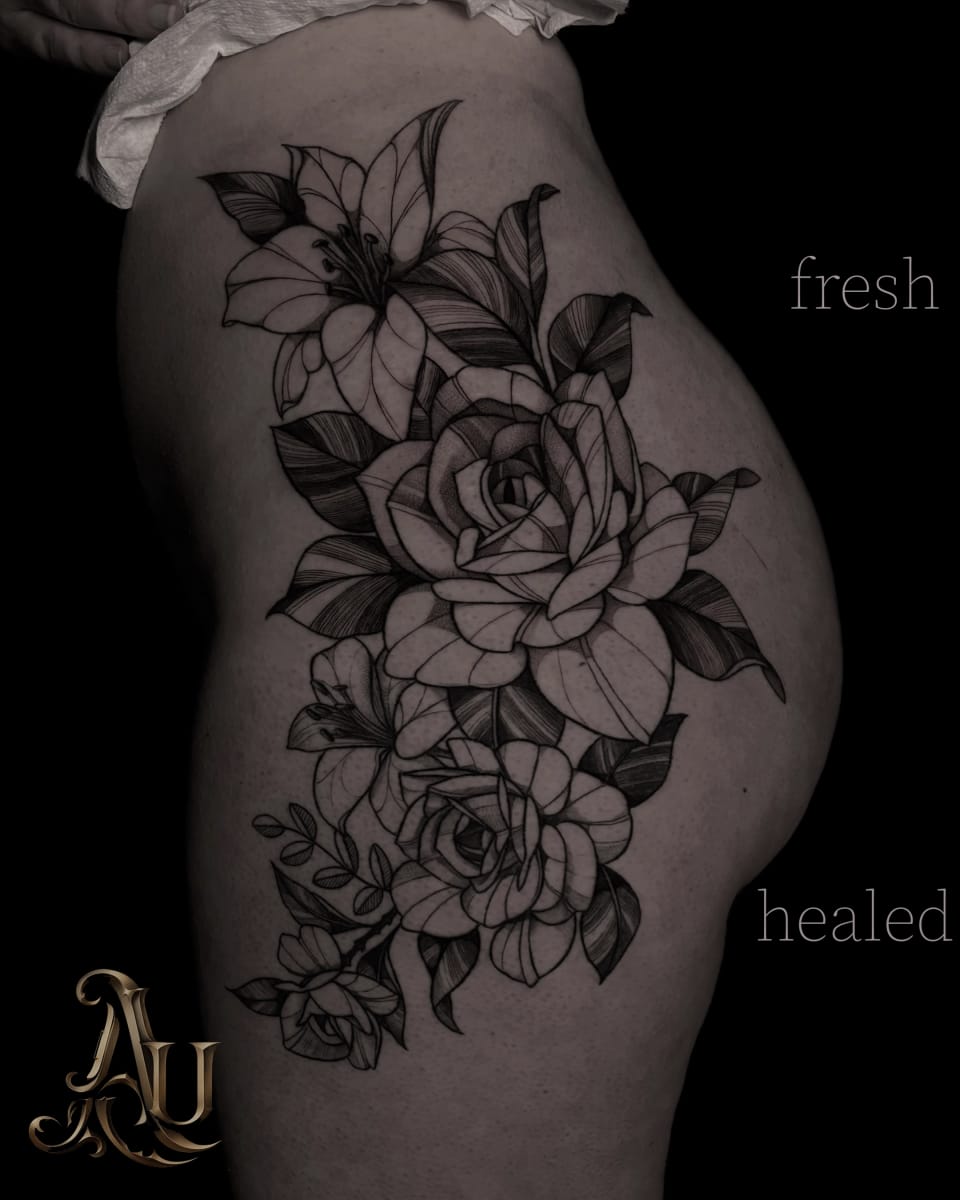 linework tattoo by Adrianna Urban, tattoo artist in York — piece 4