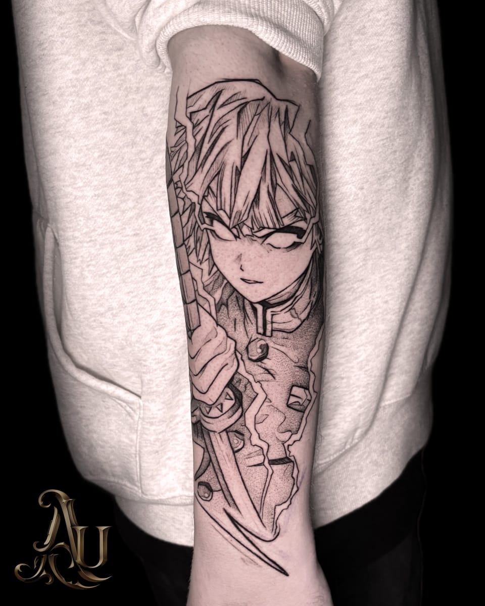 linework tattoo by Adrianna Urban, tattoo artist in York — piece 9