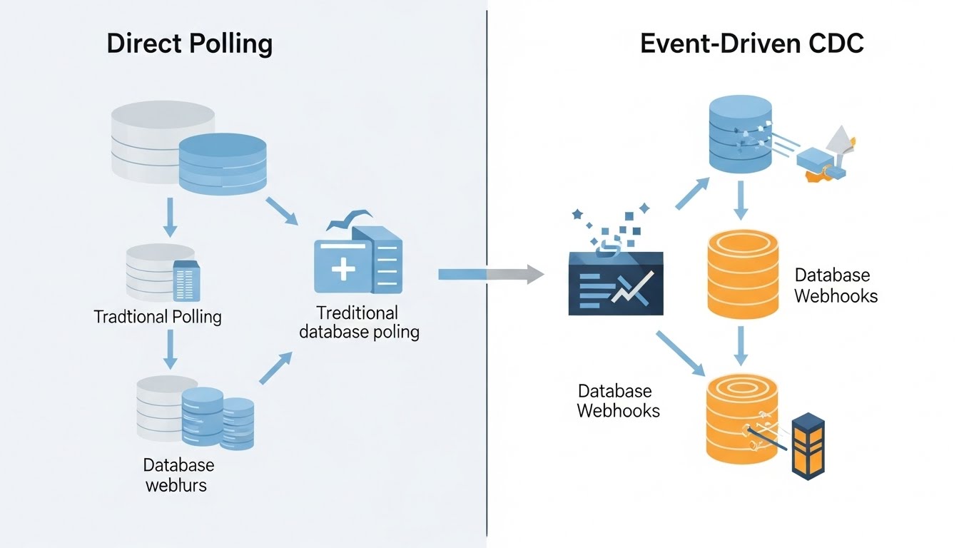 2. From Direct Polling to Event-Driven Change Data Capture