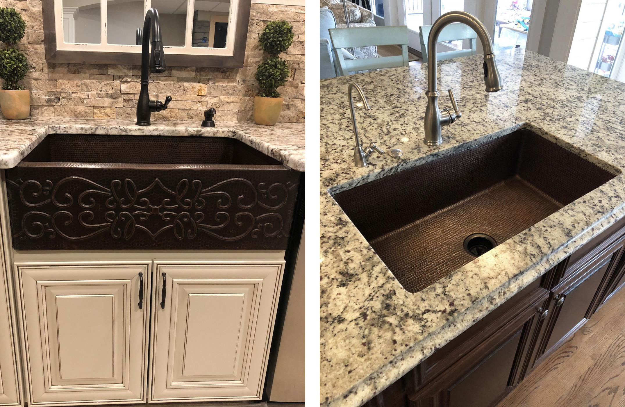 Apron and Drop-In Kitchen Sinks