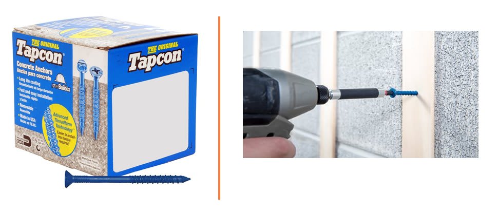 Screw Products Tapcon Cement Anchors