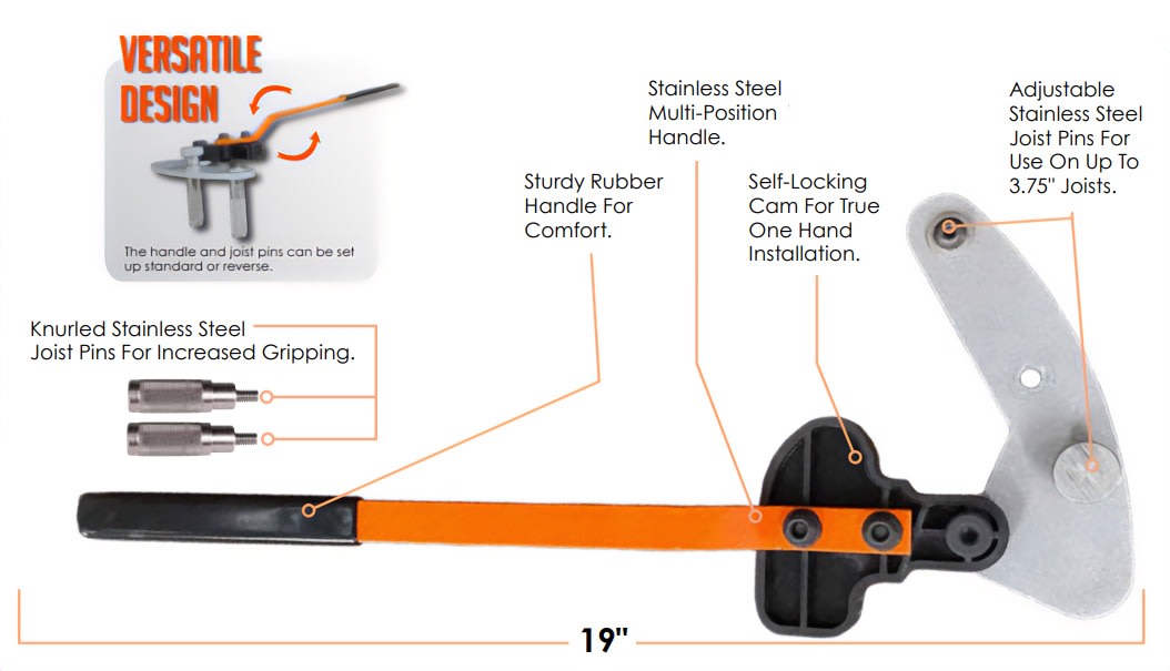 DeckWise Hardwood Wrench Jr. features