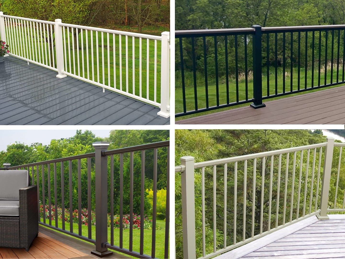 DekPro Prestige Aluminum Railing Kit colors