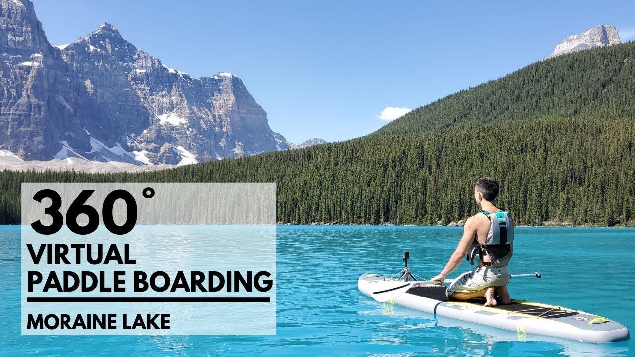 Moraine Lake - pływanie SUP-em