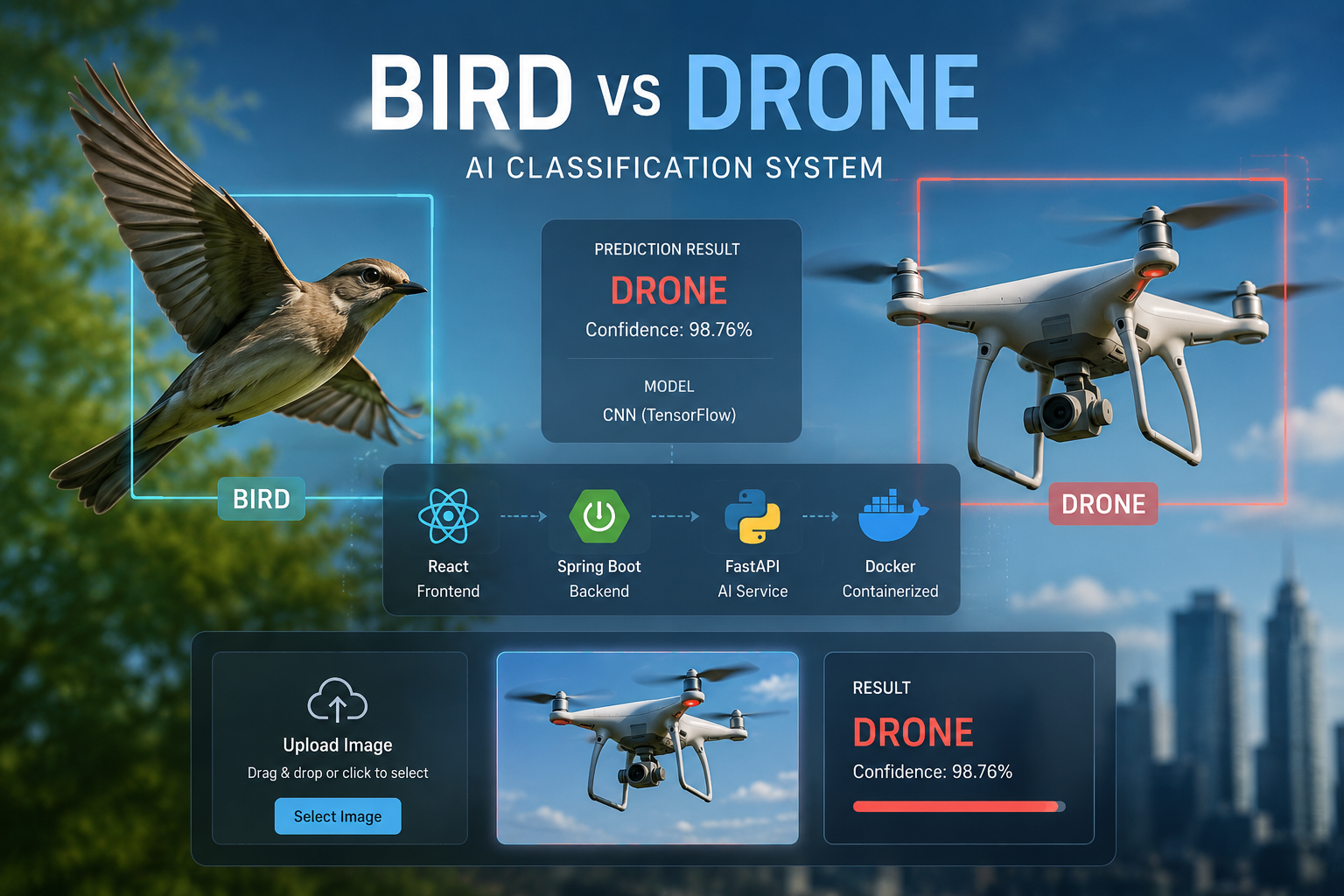 Bird vs Drone Classification System görseli