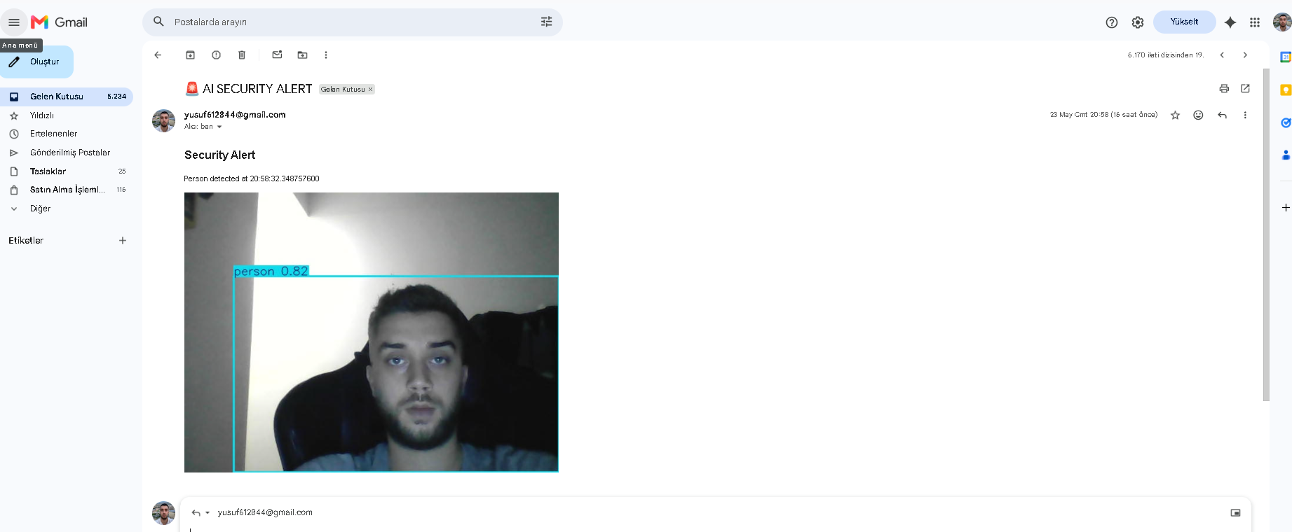 AI Güvenlik Sistemi
