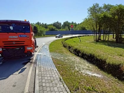 Из-за жары в Челябинске усилят полив дорог, газонов и деревьев