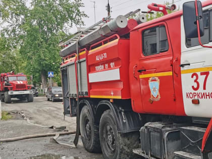 В Коркино загорелся техникум