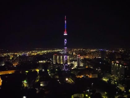 Челябинская телебашня 4 ноября засияет цветами российского триколора