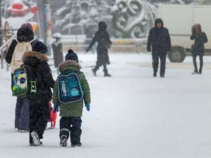 Школьники Челябинска сегодня не учатся из-за мороза