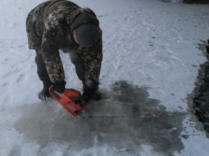В Кыштыме спасают рыбу от кислородного голодания