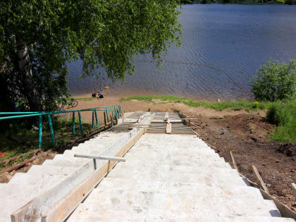 В Кусе продолжается благоустройство городского сада