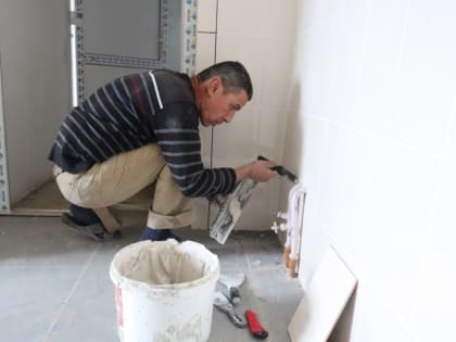 В районной больнице продолжается капитальный ремонт гинекологического отделения