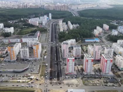 В Челябинске открыли движение по новой дороге на Бейвеля