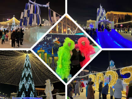 В центре Челябинска открылся большой ледяной аквариум с подводными обитателями