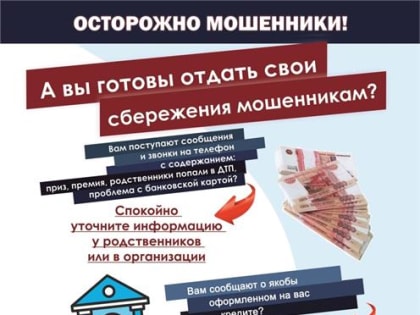 Полиция призывает граждан быть бдительными: участились случаи мошенничества