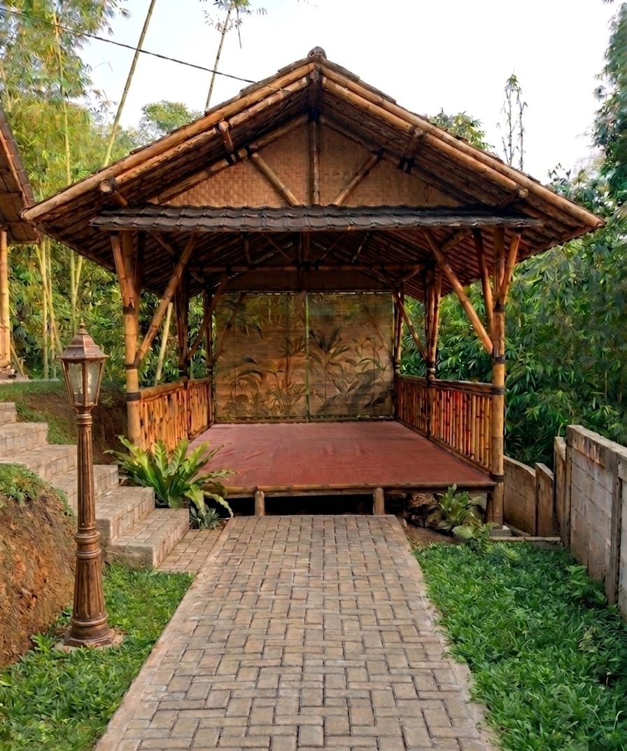 Bamboo fence