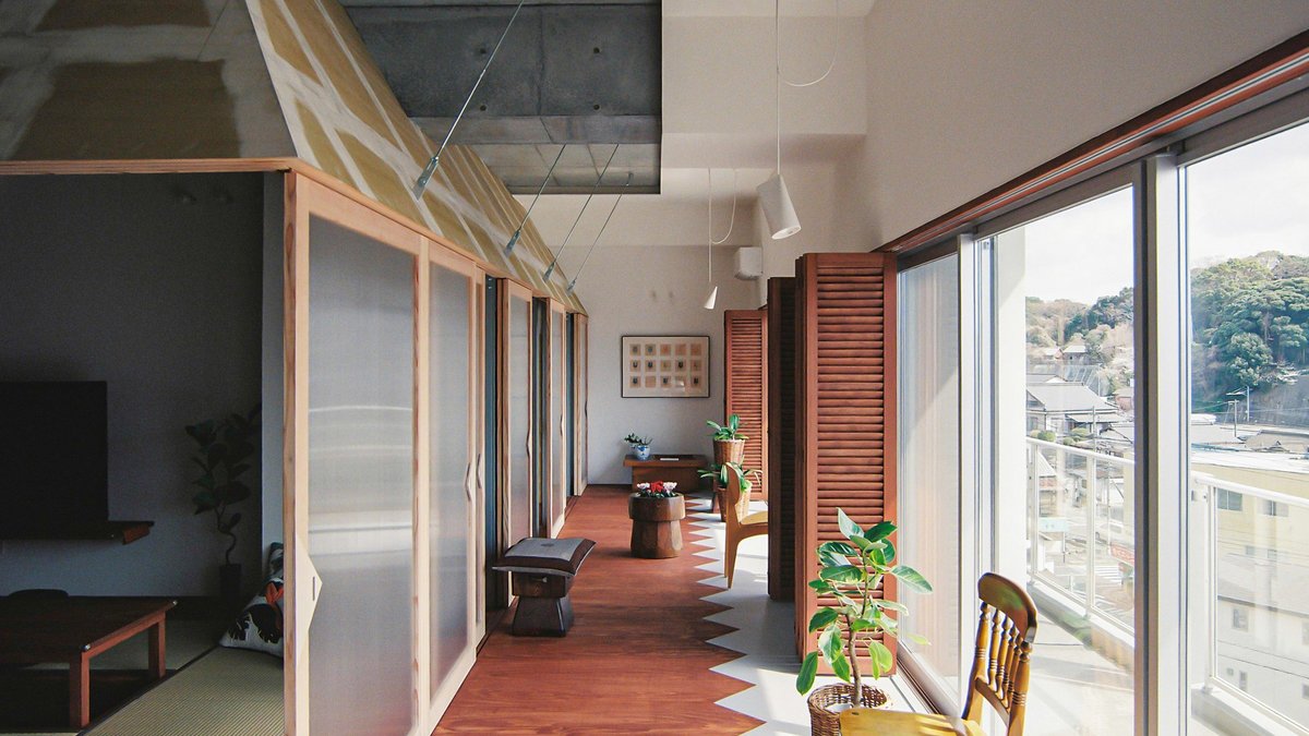 Japanese apartments feature translucent inner huts - japanese apartments